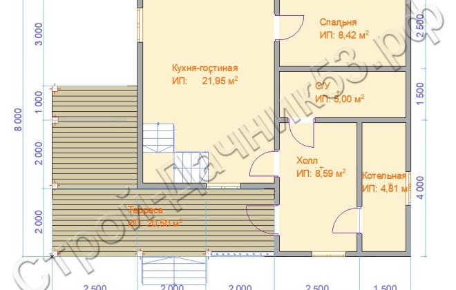 4 Каркасно-щитовой дом 10.5х8, 140.5 М², Ленинградская область, Тосненский район, гп Форносово. (1)